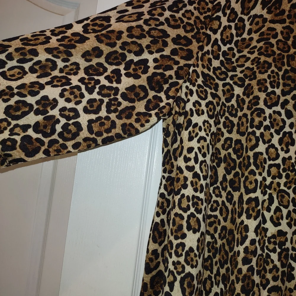 NWT Ruby Rd. Leopard Print Tunic with Black Hem 3X - Picture 6 of 8